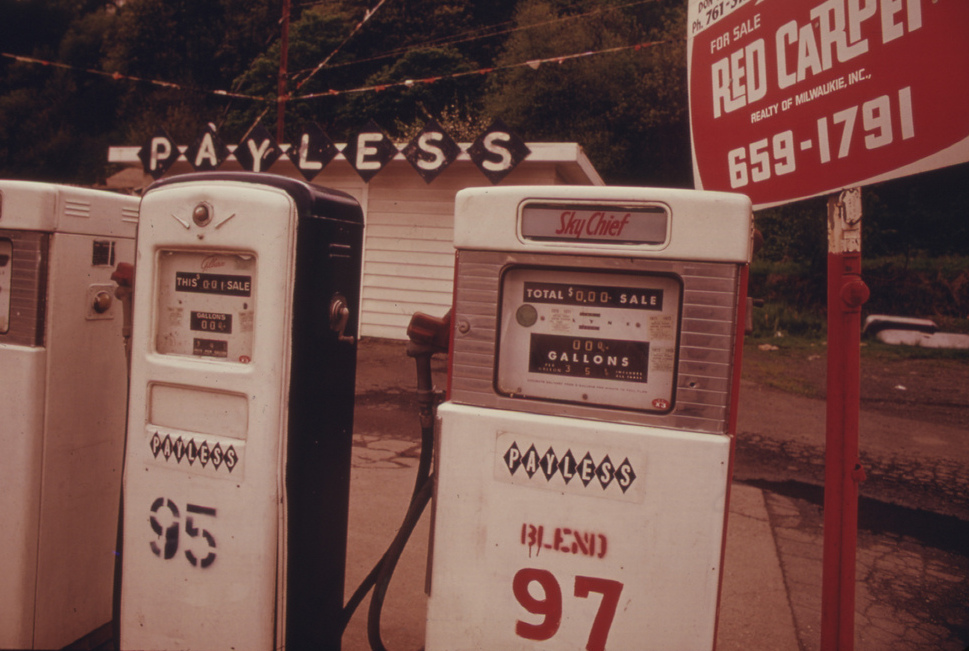 on the picture you see 2 fuel dispensers.